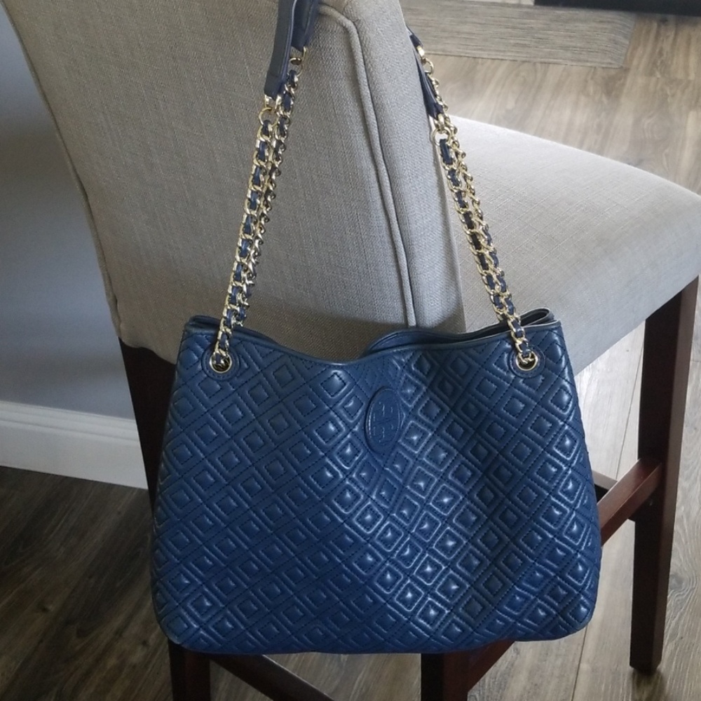 Tory Burch Leather Quilted Handbag